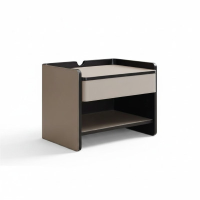 Bedroom nightstand modern wood beige luxury side tables furniture