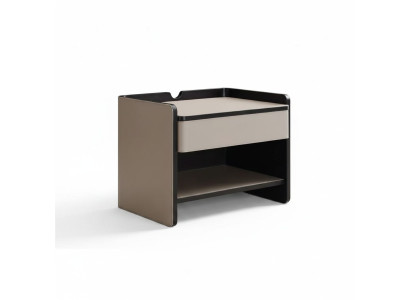 Bedroom nightstand modern wood beige luxury side tables furniture