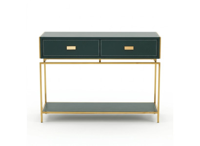Console table green living room furniture wood stainless steel furniture luxury sideboard