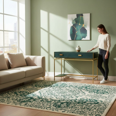 Computer desk wood table green office furniture writing desk luxury furniture tables