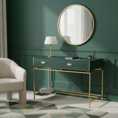 Computer desk wood table green office furniture writing desk luxury furniture tables