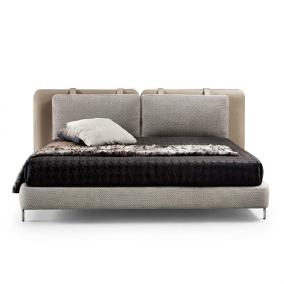 Bedroom large double bed stylish bed wood new luxury modern