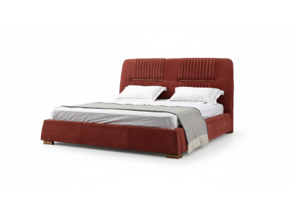 Design red double bed bed frames beds wooden beds textile bedroom bed
