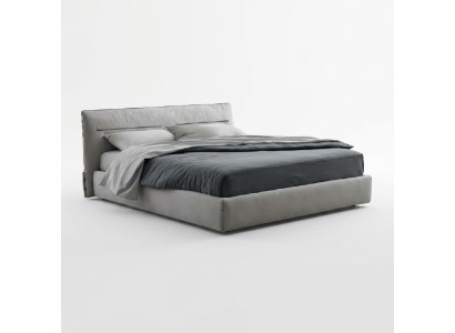 Bed double bed stylish gray bed double bed for bedroom beds