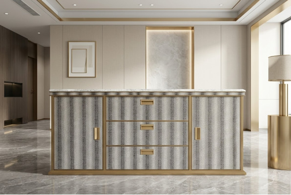 Living Room Sideboard Wooden Cabinet Furniture Luxury New White Modern