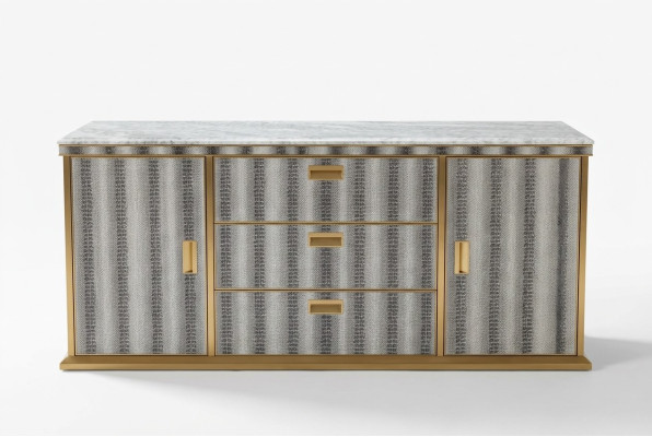 Living Room Sideboard Wooden Cabinet Furniture Luxury New White Modern