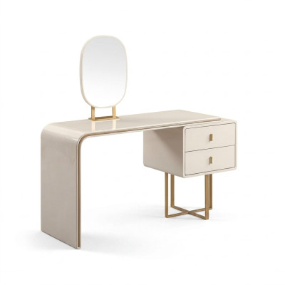 White dressing table bedroom furniture sideboard mirror 2-piece console