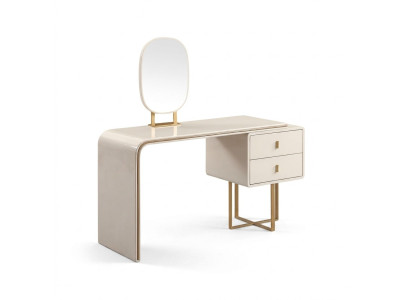 White dressing table bedroom furniture sideboard mirror 2-piece console