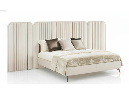 Kingsize bed double bed bedroom furniture large headboard wood frame