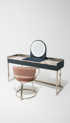 Bedroom furniture, dressing table, designer dressing chair, luxury wooden furniture