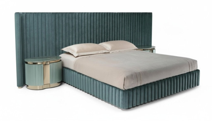 Bedroom furniture double bed 2x nightstands bed frame nightstands