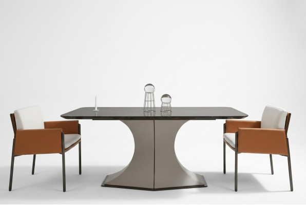Dining table made of natural wood stylish dining table white table in a modern style