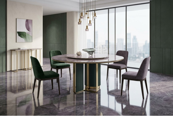 Luxurious round dining table stylish dining table round stylish round table