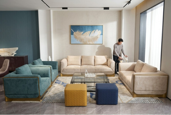 Living Room Sofa Set 3+3 Seater Modern Set Design Sofa Couch Furniture