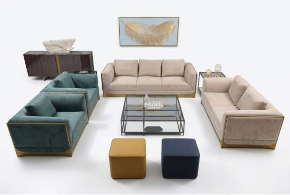 Living Room Sofa Set 3+3 Seater Modern Set Design Sofa Couch Furniture