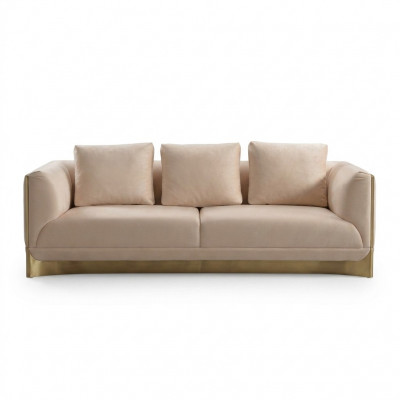 3-seater sofa, living room sofas, luxury style, modern beige couch furniture