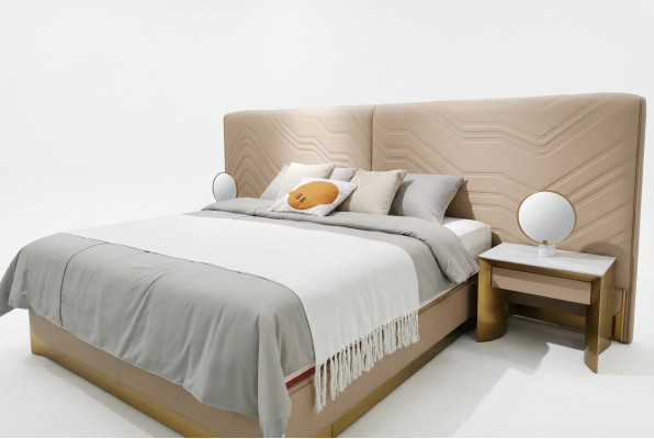 Elegant double bed luxurious bedroom bed stylish bed