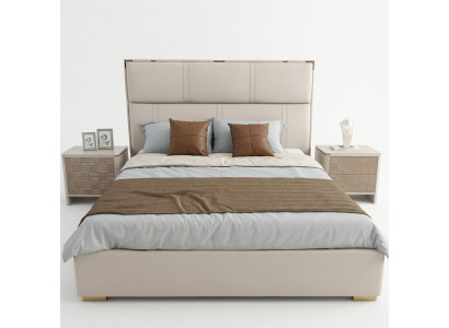Bedroom set bed 2x nightstand design modern luxury beds 3-piece set
