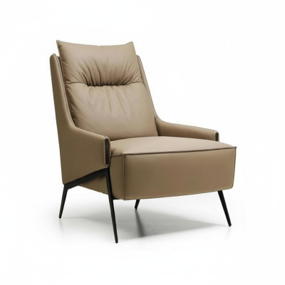 Armchair 1 Seater Faux Leather Lounge Luxury Upholstery Relax Furniture Design Couch