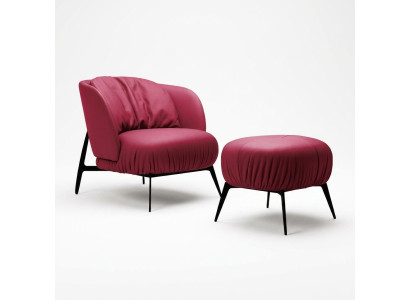 Chair, Ottoman, Living Room, Design, Modern Set, Upholstery, Relax 2-piece.