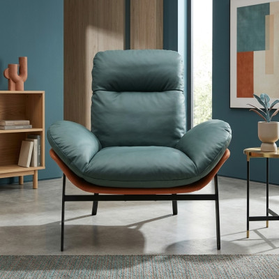 Armchair Lounge Luxury Relax Design Single-seater Modern Living Room Furniture New