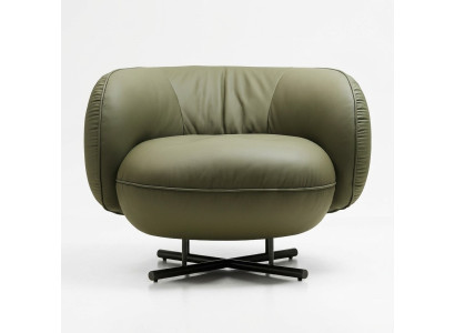 Armchair 1 Seater Faux Leather Lounge Luxury Upholstery Single Seat Design Gray