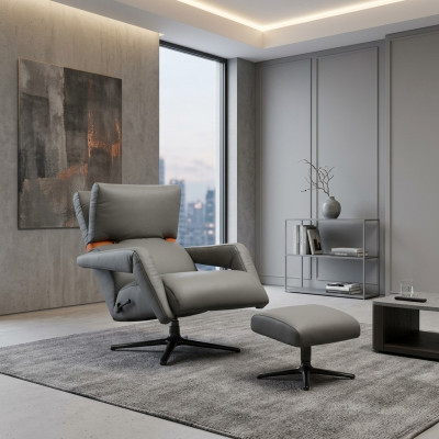 Luxury Armchair Furniture Club Lounge Relax Faux Leather Living Room Decor