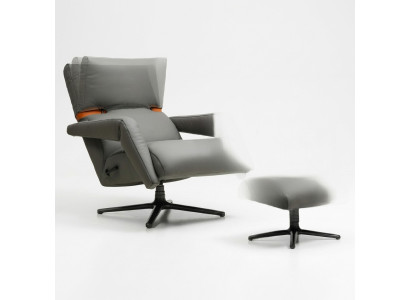 Luxury Armchair Furniture Club Lounge Relax Faux Leather Living Room Decor