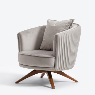 Design armchair couch upholstery luxury 1-seater textile velvet single-seater new