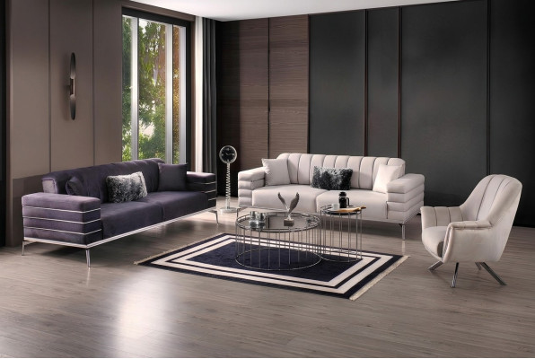 Sofa set 3 3 1 design couch upholstered sofas modern group set new