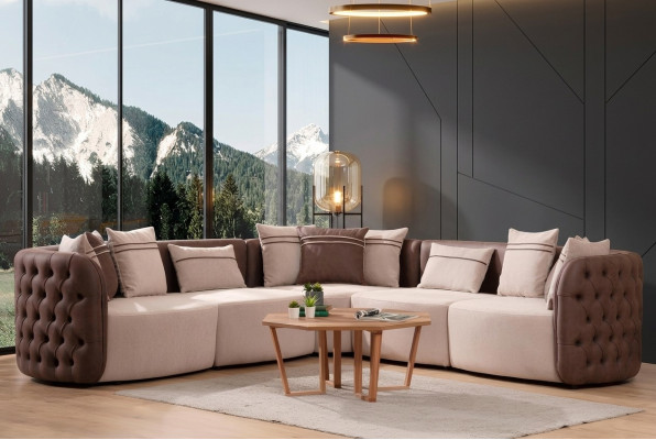 Sofa furniture living landscape luxury modern corner sofa corner sofa L-shape upholstery