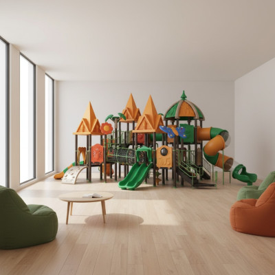 Play tower with slide climbing tower play equipment outdoor playground