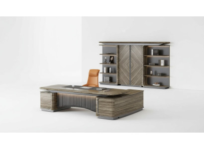 Office set corner desk cabinet group suite 2-piece desk