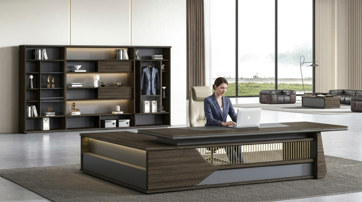 Corner desk office furnishings executive room furniture design desk