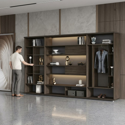 Designer cabinet, living room cabinets, luxury office furniture, shelf wood