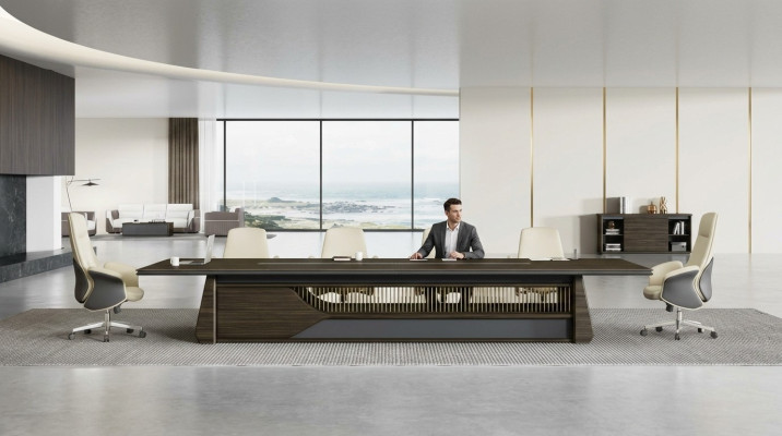 Conference table meeting table luxury office furniture modern brown tables
