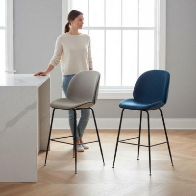 Dining Room Modern Dining Chair Upholstered Chair Design Furniture Gray New