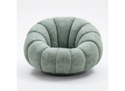 Designer Armchair 1 Seater Grey Textile Luxury Lounge Sofa Single Seater New