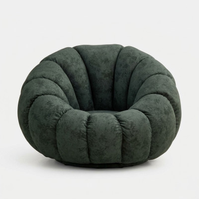 Armchair 1 Seat Textile Living Room Luxury Armchair Design Gray Modern New
