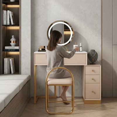 Designer makeup table bedroom console table mirror luxury new