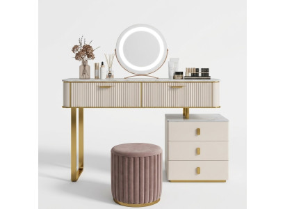 Makeup table mirror luxury console dresser bedroom console table