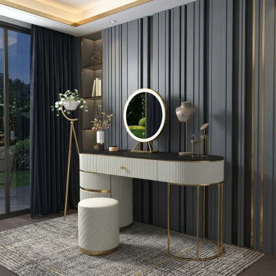 Dressing table mirror console makeup tables table consoles stainless steel