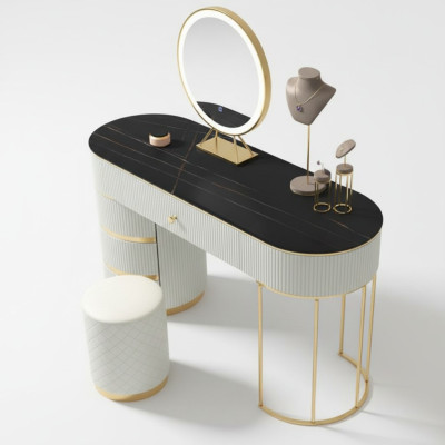 Dressing table mirror console makeup tables table consoles stainless steel