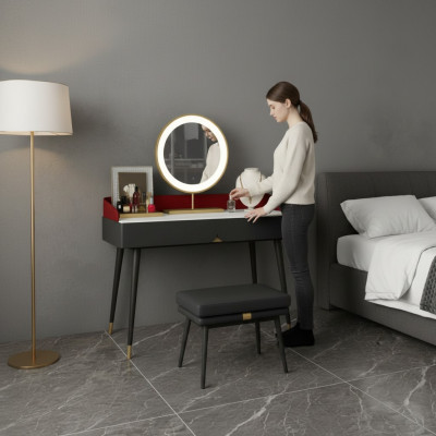 Vanity table wall mirror hairdresser console tables bedroom new