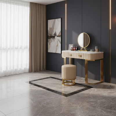 Designer vanity table cosmetics table mirror console bedroom new
