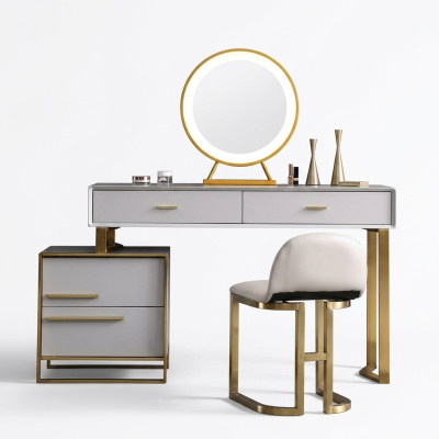 Table Modern Console Mirror Vanity Bedroom Cosmetic Table