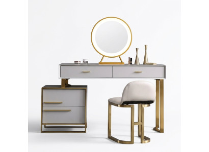 Table Modern Console Mirror Vanity Bedroom Cosmetic Table