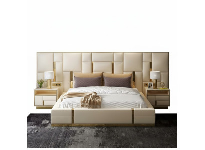 Luxury bedroom bed upholstery design luxury double hotel beds new