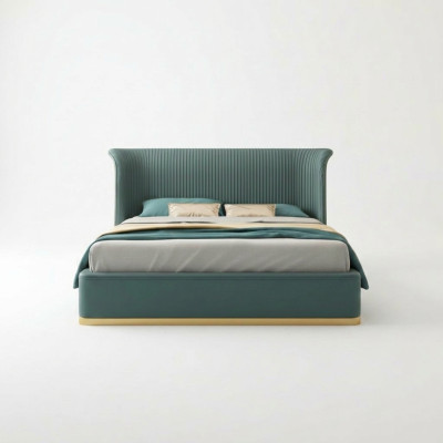 Designer bed bedroom beds furniture hotel luxury upholstery new
