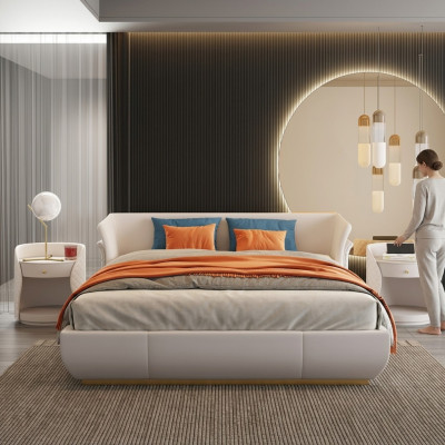 Bed cushion design luxury double beds bedroom 180x200cm new